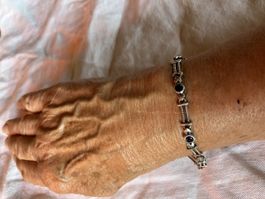 Vintage Silberarmband 925 mit echten Steinen ( Saphire?)