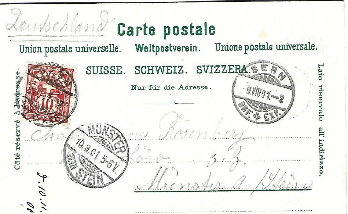 Cartoline postali: Gruss vom Bärengraben Bern Litho – Usato da Wetzikon ZH venduto da Brulu100 1