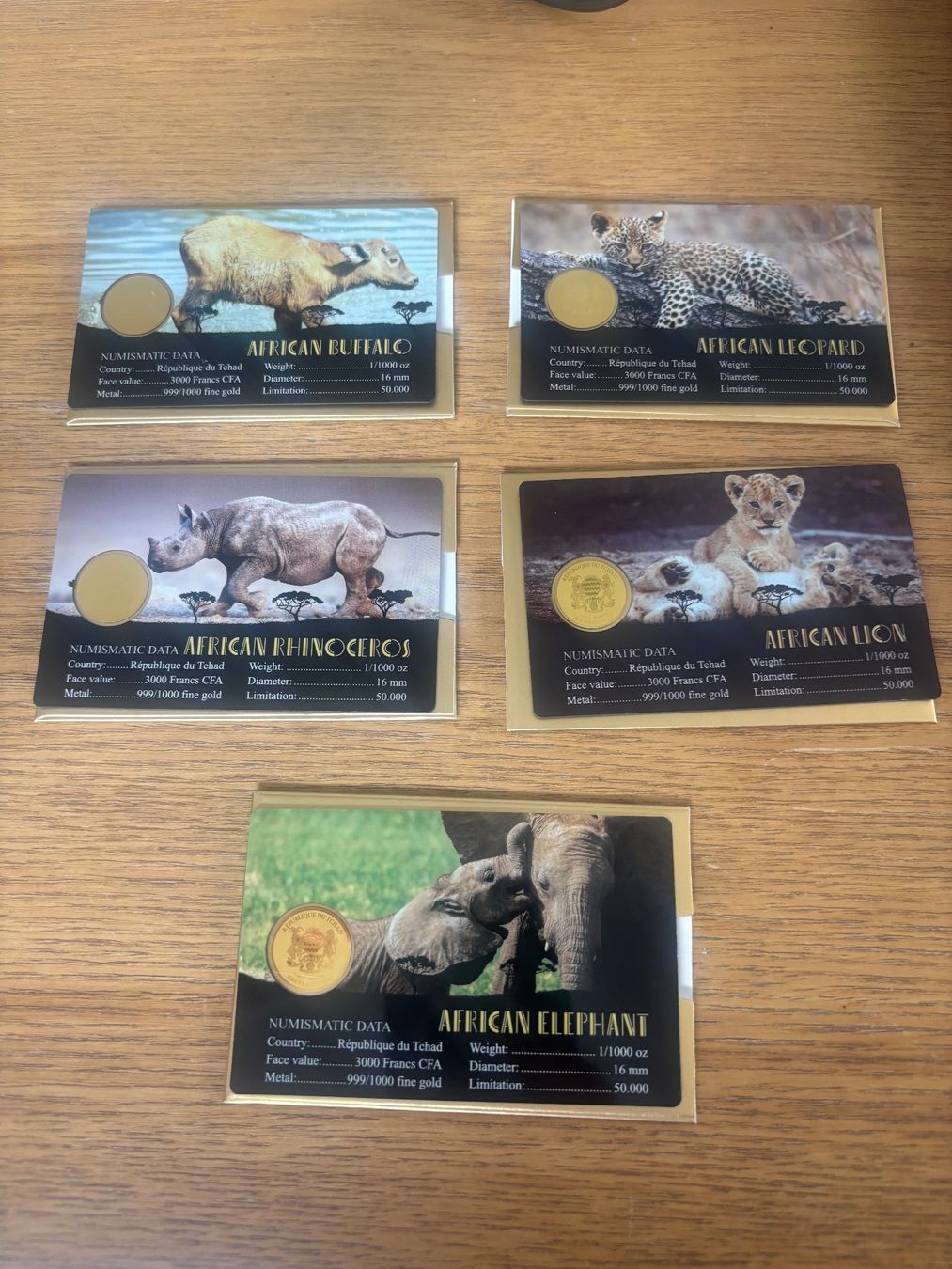 Alle Münzen: Big Five Goldmünzen – Neu und originalverpackt aus Saxon von Goes2124 1