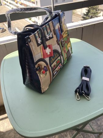 Gamyse Handtasche Kroko Optik, neuwertig, Top Zustand!