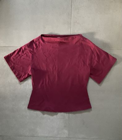 H&M T-Shirt burgundy size XS
