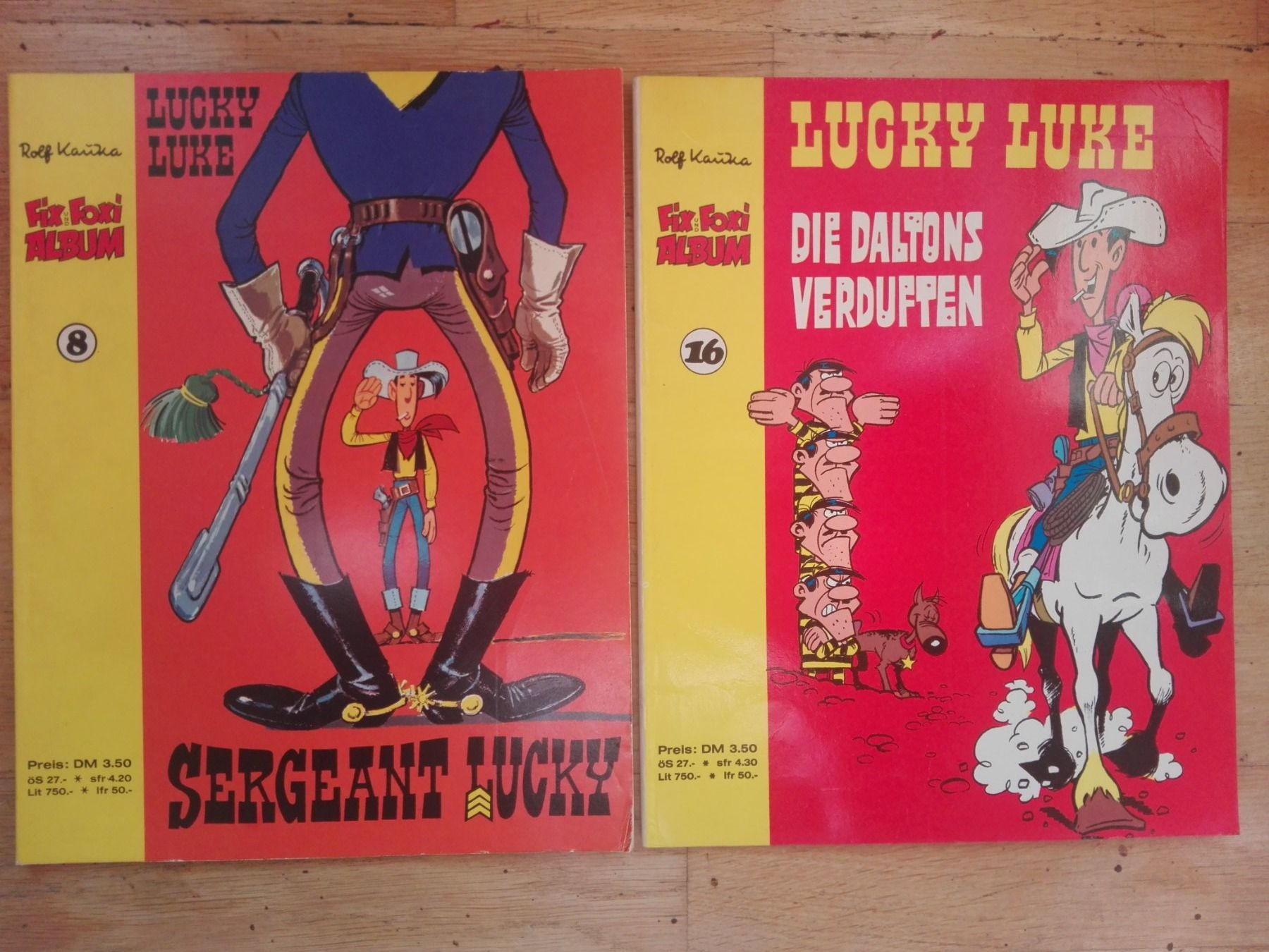 Comics: 2x Lucky Luke Comics Sergeant Lucky + Die Daltons verduften – Gebraucht aus St.Galllen von elkaphone