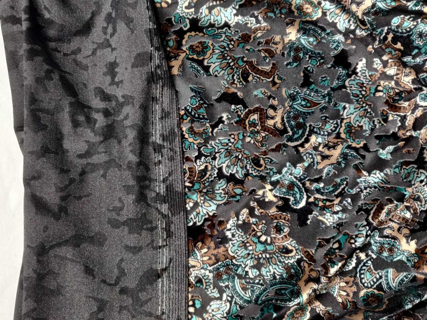 Tessuti: Viskose Poly Devoré Stoff leicht 1.90x1.40m Paisley – Nuovo (secondo la descrizione) da Lufingen venduto da Voyager7 2