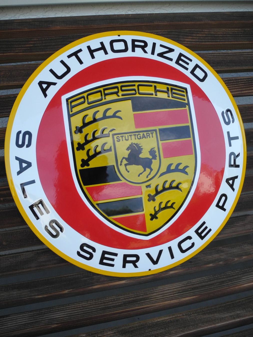 Porsche Insegne: GROSSES PORSCHE EMAILSCHILD – Nuovo (secondo la descrizione) da Reinach AG venduto da Huckleberrysix 1