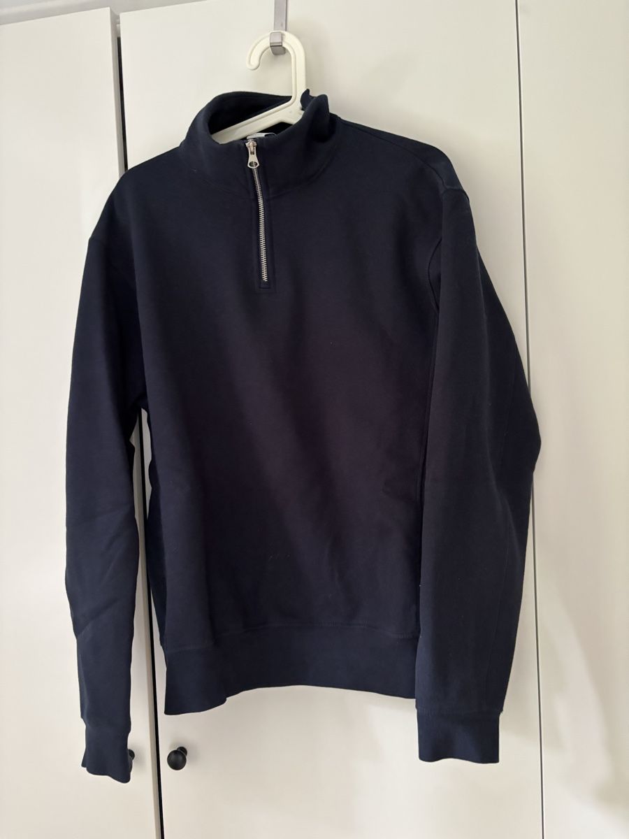 Zara Maglioni & Felpe: Zara Pullover mit Reißverschluss dunkelblau M – Usato da Fribourg venduto da dafral