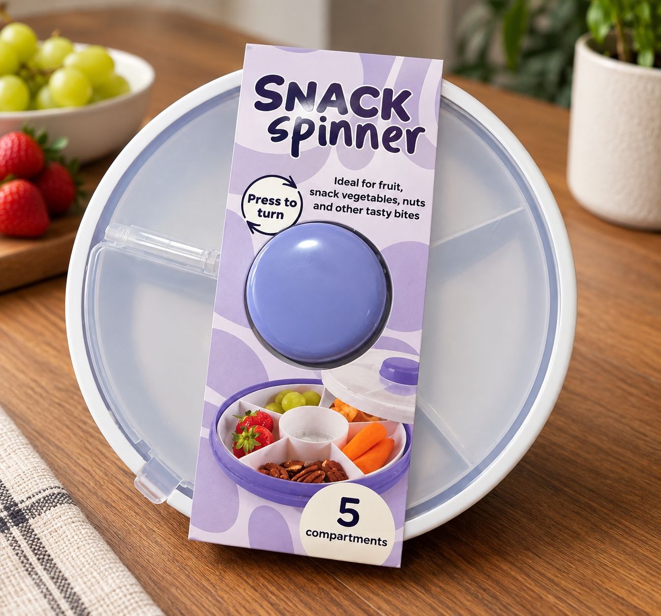 Recipients et similaires: Boîte à snacks rotative – 5 compartiments – Neuf avec emballage d'origine à Geneveys-Coffrane par petit.pratique