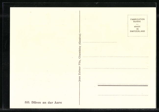 Cartoline postali: Büren, Partie an der Aare mit Kirche – Usato da Berlin venduto da bartko-reher 1