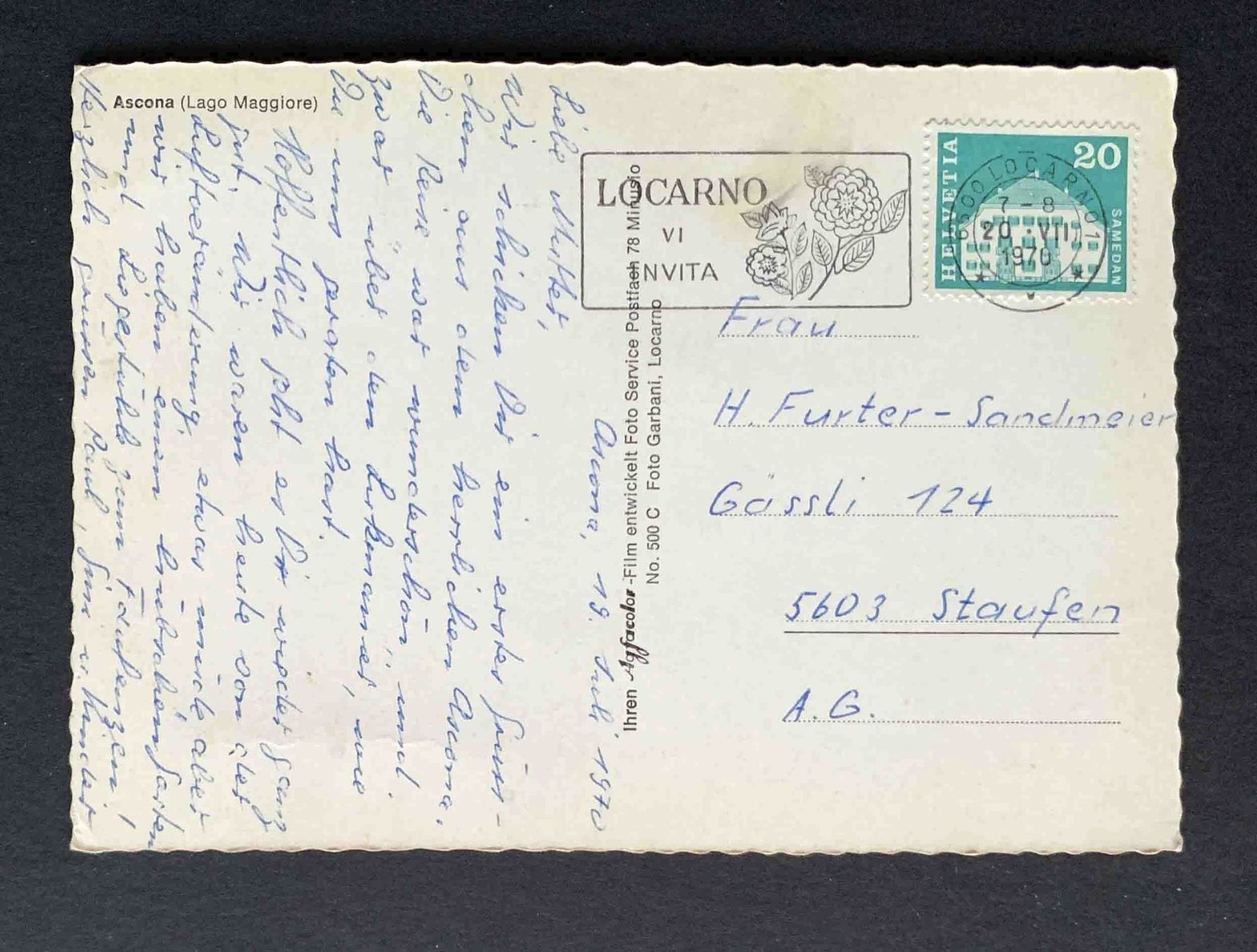 Cartes postales: AK Ascona Lago Maggiore – D'occasion à Goldau par artelier1 1