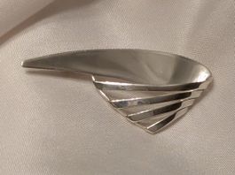Seltene Bauhaus Silberbrosche 835, Hans Przyrembel