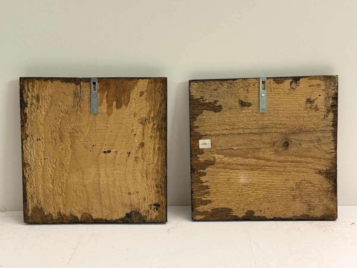 Dipinti: Zwei dekorative Bilder auf Holz – Usato da Solothurn venduto da NUVICO 6