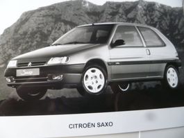 Citroen Saxo Pressemappe 1996