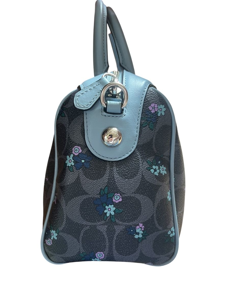 Coach Borse da donna: Sac à main Coach monogr. fleurs bleu clair cuir – Nuovo (secondo la descrizione) da Baulmes venduto da resel_.tm 4