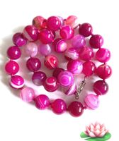 SALE HALSKETTE STEINKETTE EDELSTEINKETTE ACHAT PINK