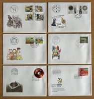 6 Ersttagsbriefe FDC Schweiz Top Zustand!