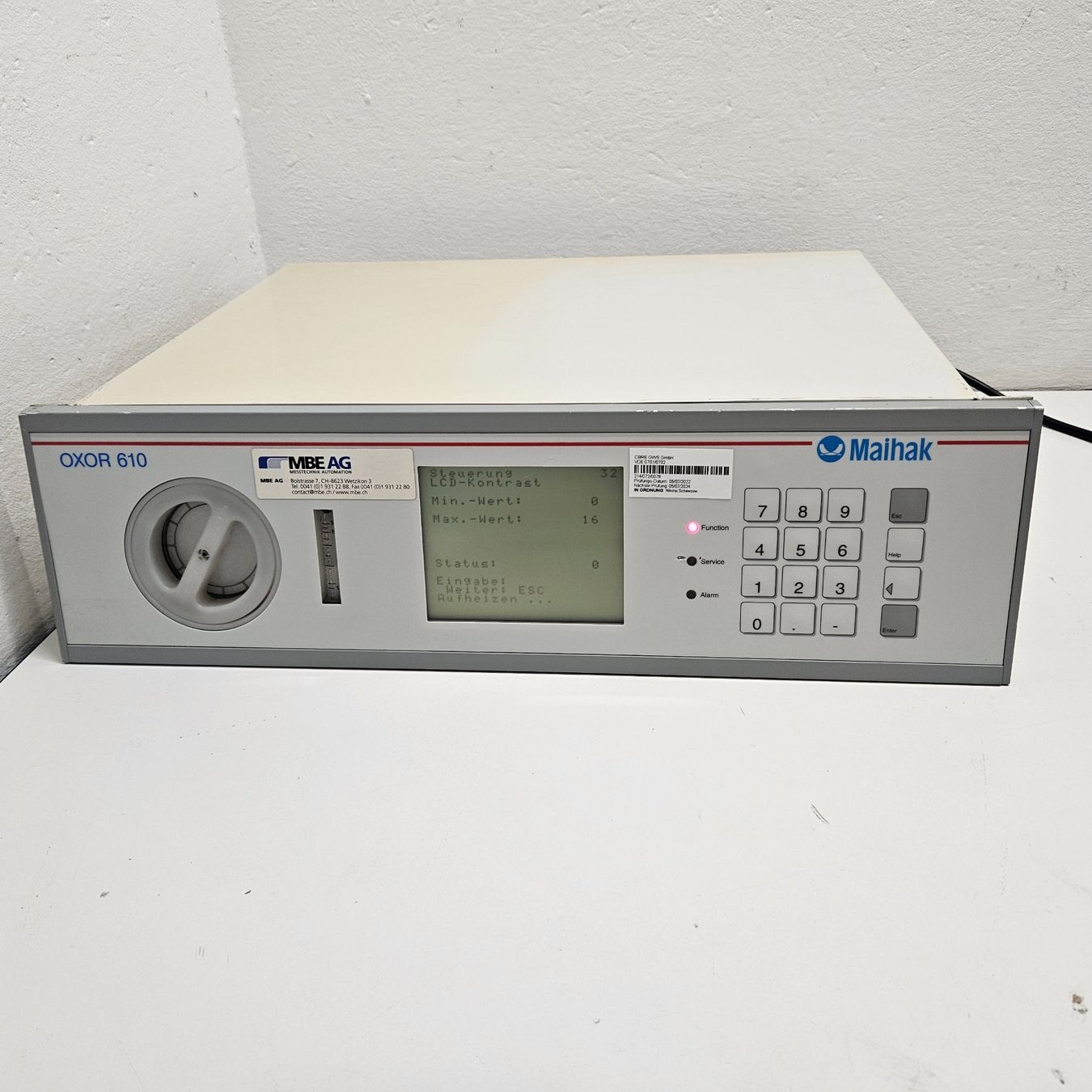 Accessori da laboratorio: Maihak OXOR 610 Abgas / CO2 Messgerät – Usato da Niederdorf venduto da LeptonAG_Labor 1