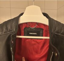 Veste en cuir DIESEL homme noir taille L bon état