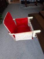 Baby Hochstuhl zum Klemmen – Rot & Weiss – Gebraucht 60er