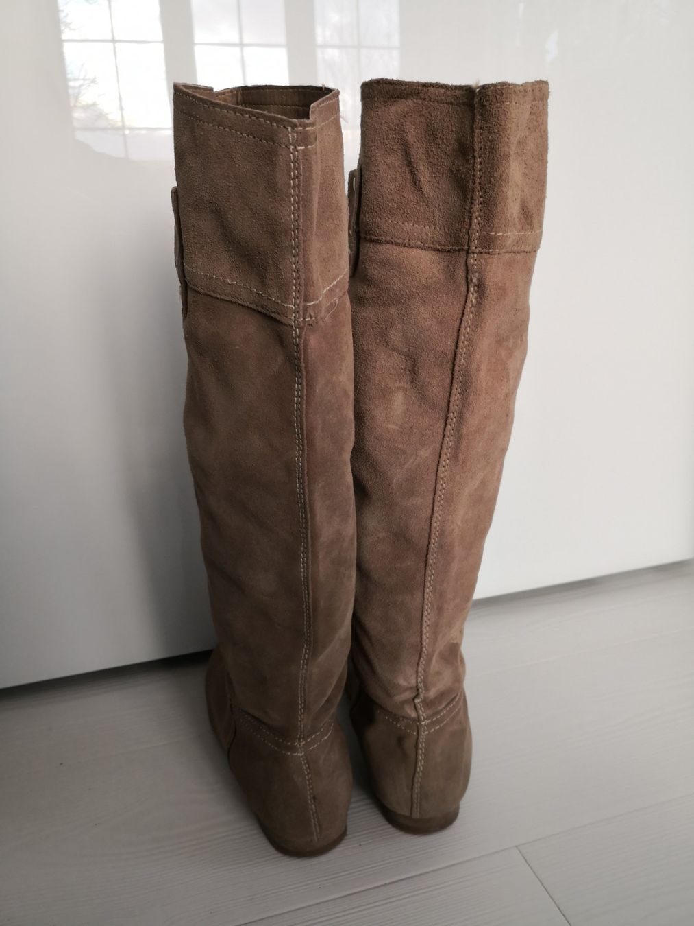 Mango Scarpe da donna: 🤩MANGO WILDLEDER-STIEFEL, BEIGE – Usato da Olten venduto da Naja-Twins-Twins 8