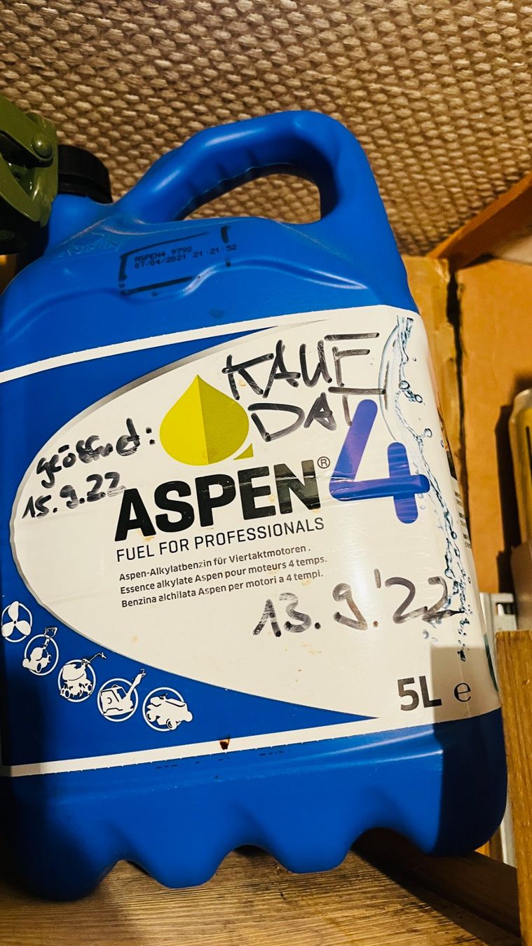 Taniche per benzina: Aspen 4 Reinbenzin 25L - Gefüllt! – Nuovo e nell'imballaggio originale da Zürich venduto da drallalla 1