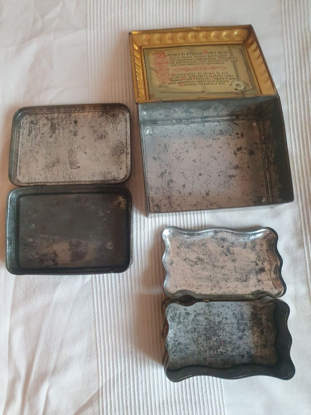 Barattoli: 3 antike Metalldosen 1920-1930 – Usato da Basel venduto da FirstClass4000 7