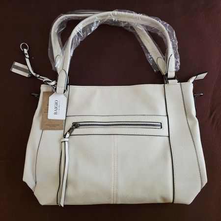 Handtasche beige BAIGIO Schulterriemen NEU
