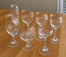 Weingläser-Set 66 Stück Total 4 x 12 und 3 x 6