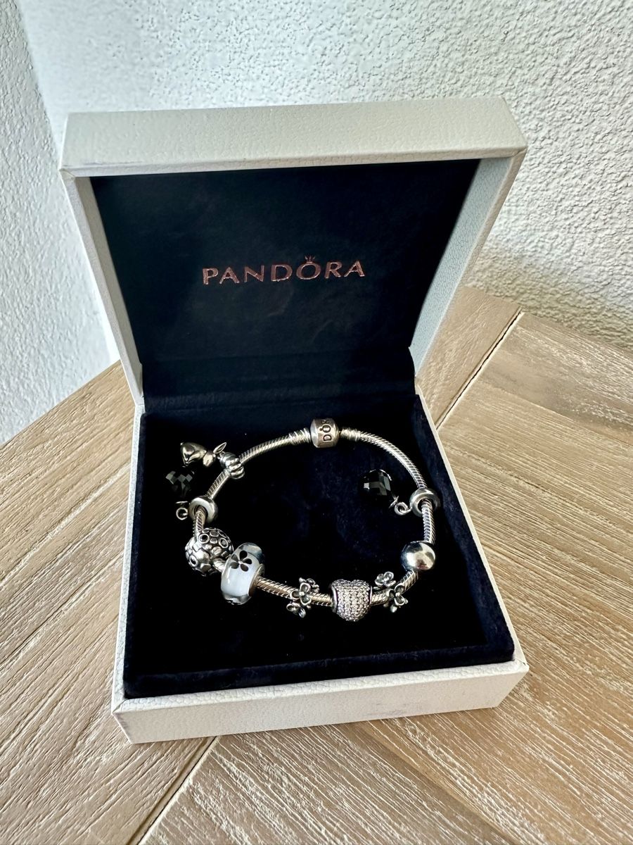 Pandora Bracciali & Braccialetti: Pandora Armband mit Charms – Usato da Kleinandelfingen venduto da Elader