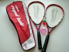 Rapid Ball Set Griviti R200, zwei Schläger, Federball