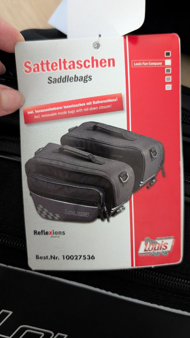 Topcase: Seitentasche/Satteltaschen Motorrad – Neu und originalverpackt aus Bad Ragaz von tamtam_92 1