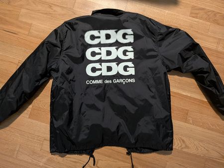 Comme des Garçons CDG Triple Print Coach Jacket Schwarz (L)