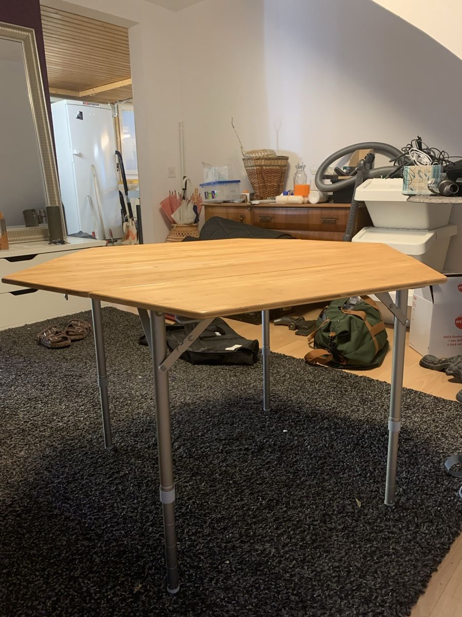 Tavoli: Campz Hexa Campingtisch Bambus – Usato da Lupsingen venduto da rah_72cd 1