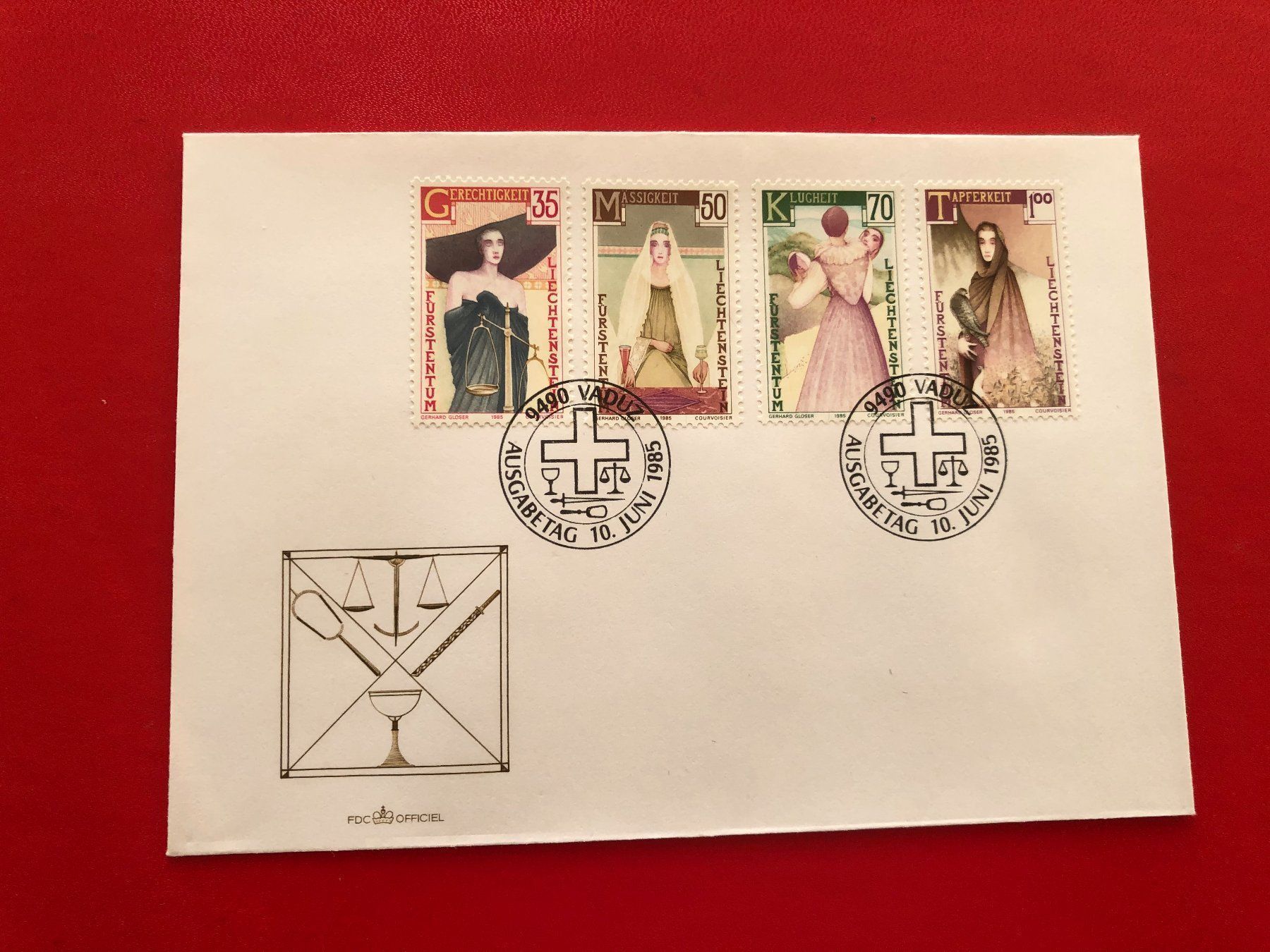 Tutti i francobolli: Liechtenstein FDC Vaduz – Usato da Aarau venduto da Billa007
