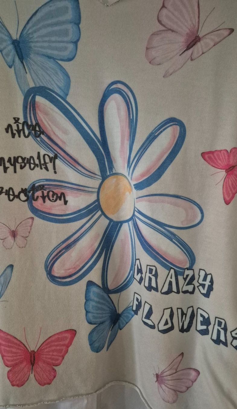 Pulls & Sweat-shirts: Zwillingsherz Pullover OS mit Blumen & Schmetterlingen – Neuf (Voir description) à Tagelswangen par GABGABFI 2