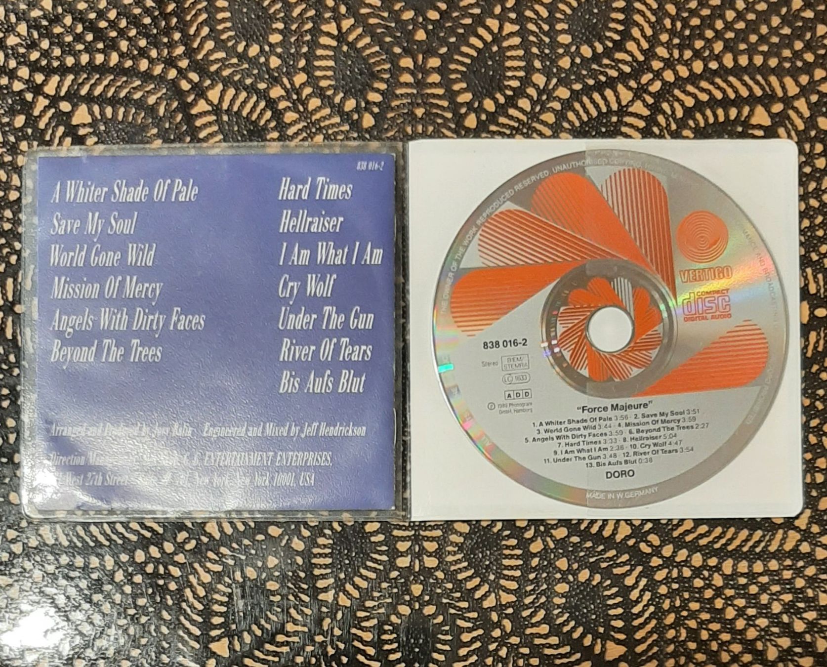 CD: Doro - Force Majeure, DE Hardrock CD Album 1989 – Usato da Schönenberg TG venduto da breiti12 2