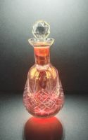 Vintage Cranberry Crystal Decanter