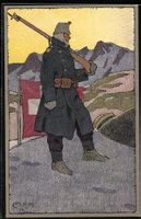 Carl Moos: Schweizer Soldat in Uniform m