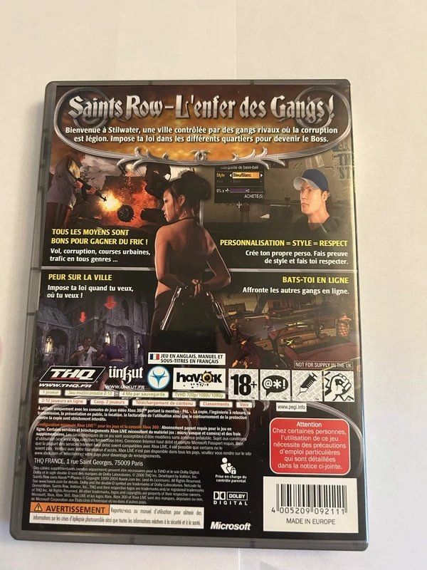 Giochi: Saints Row pour Xbox 360 version Classics – Usato da Charrat venduto da LB_Toto 1