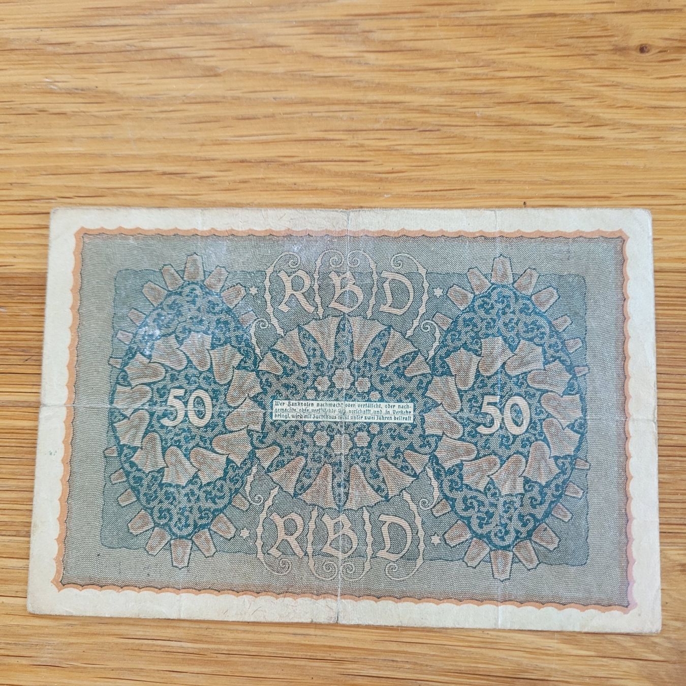 Banknoten: Banknote Berlin  Reichsbanknote – Gebraucht aus Biel/Bienne von Destockweb 1