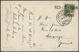VS Ried Lötschen - Stabstempel - Goppenstein - Kippel- Karte