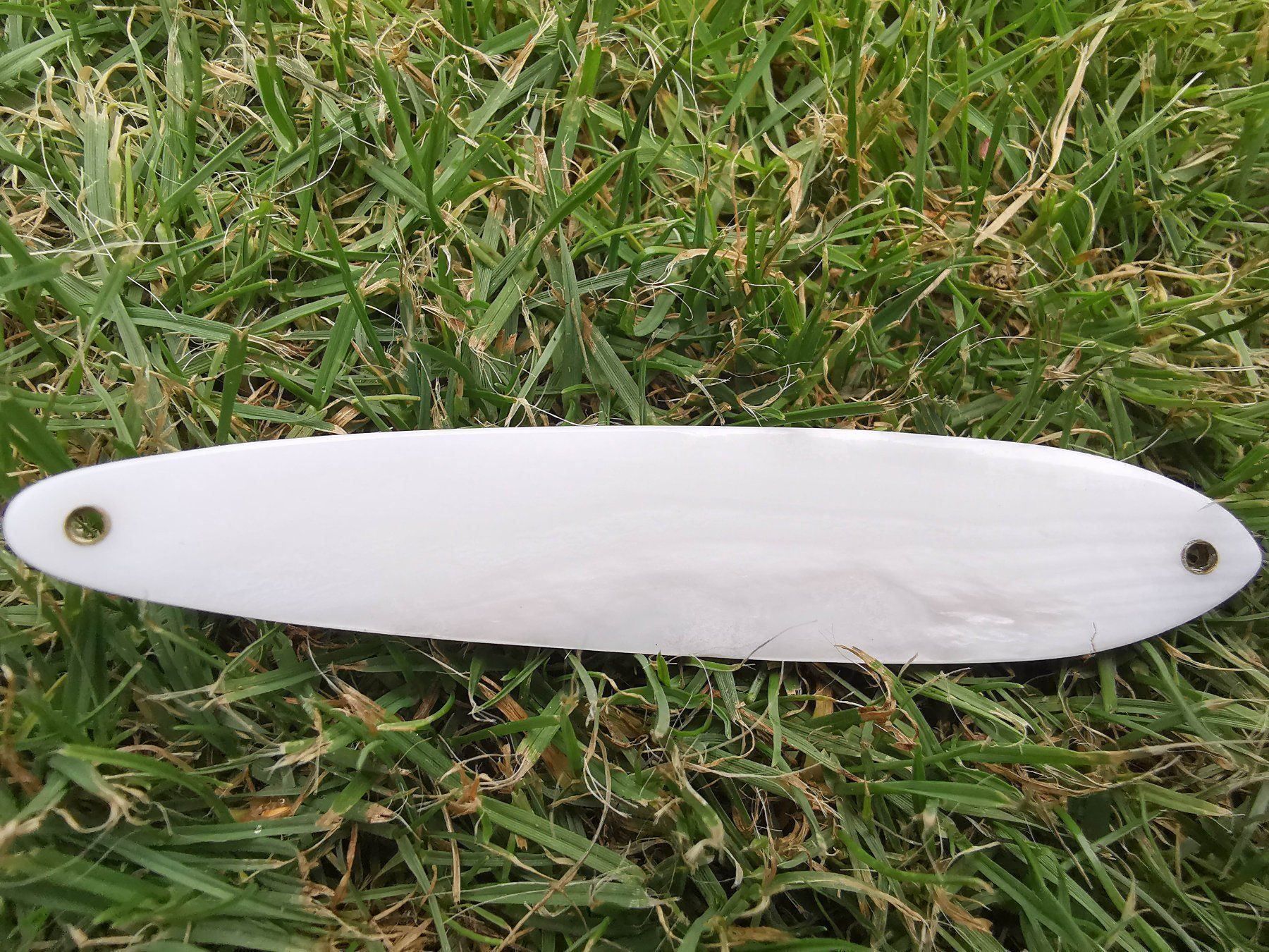 Esche: Pure White Diamond Perlmuttspange 90 mm – Nuovo (secondo la descrizione) da Arbon venduto da Helmuth 2