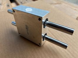 IGUS Führungsblock (Alu) - 2x Stangen D12x180mm