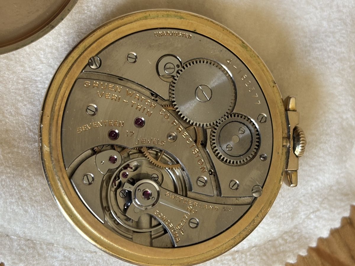 Orologi: Gruen VERI-THIN pocket watch 1920 – Usato da Buttes venduto da ButtA15 6