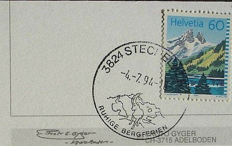 Cartes postales: MÜRREN Eiger - Mönch - Jungfrau – D'occasion à Jona par philajona 1
