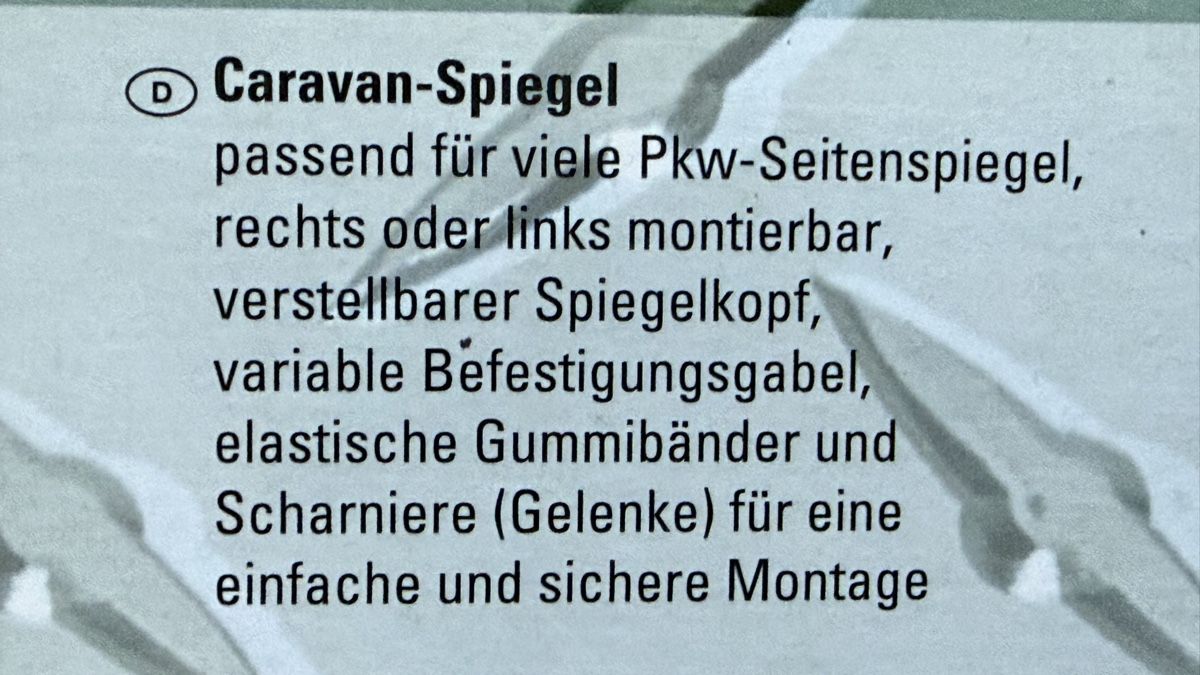 Sonstiges Campingzubehör: Unitec Caravan Spiegel neu rechts oder links montierbar – Neu und originalverpackt aus Adliswil von vsevolodshorin 2