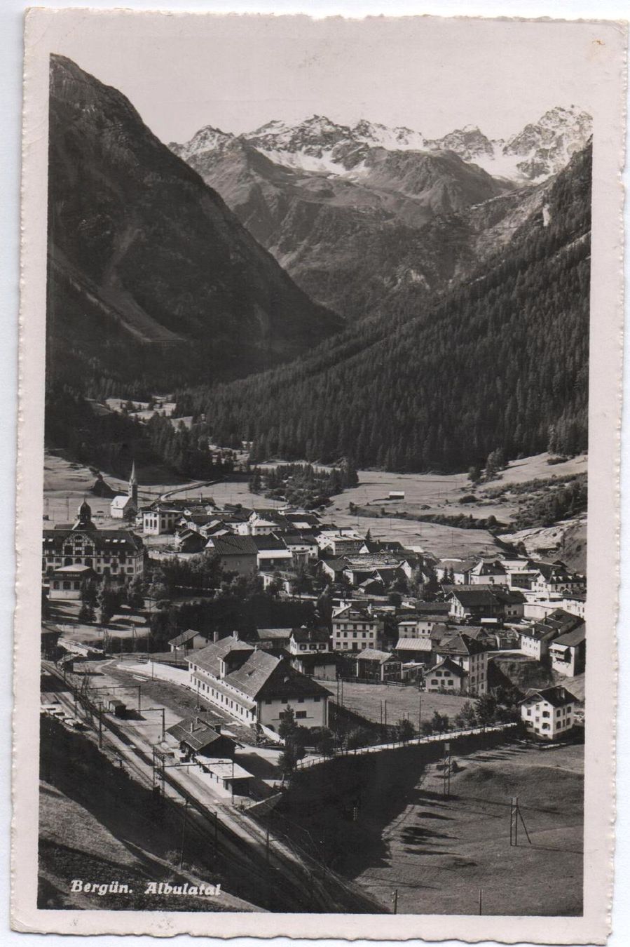 Cartoline postali: BERGÜN Albulatal - Bahnhof – Usato da Jona venduto da philajona