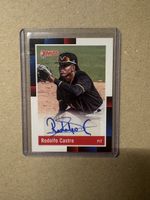 MLB Sammelkarte Rodolfo Castro 2022 Donruss 1988 Retro Auto