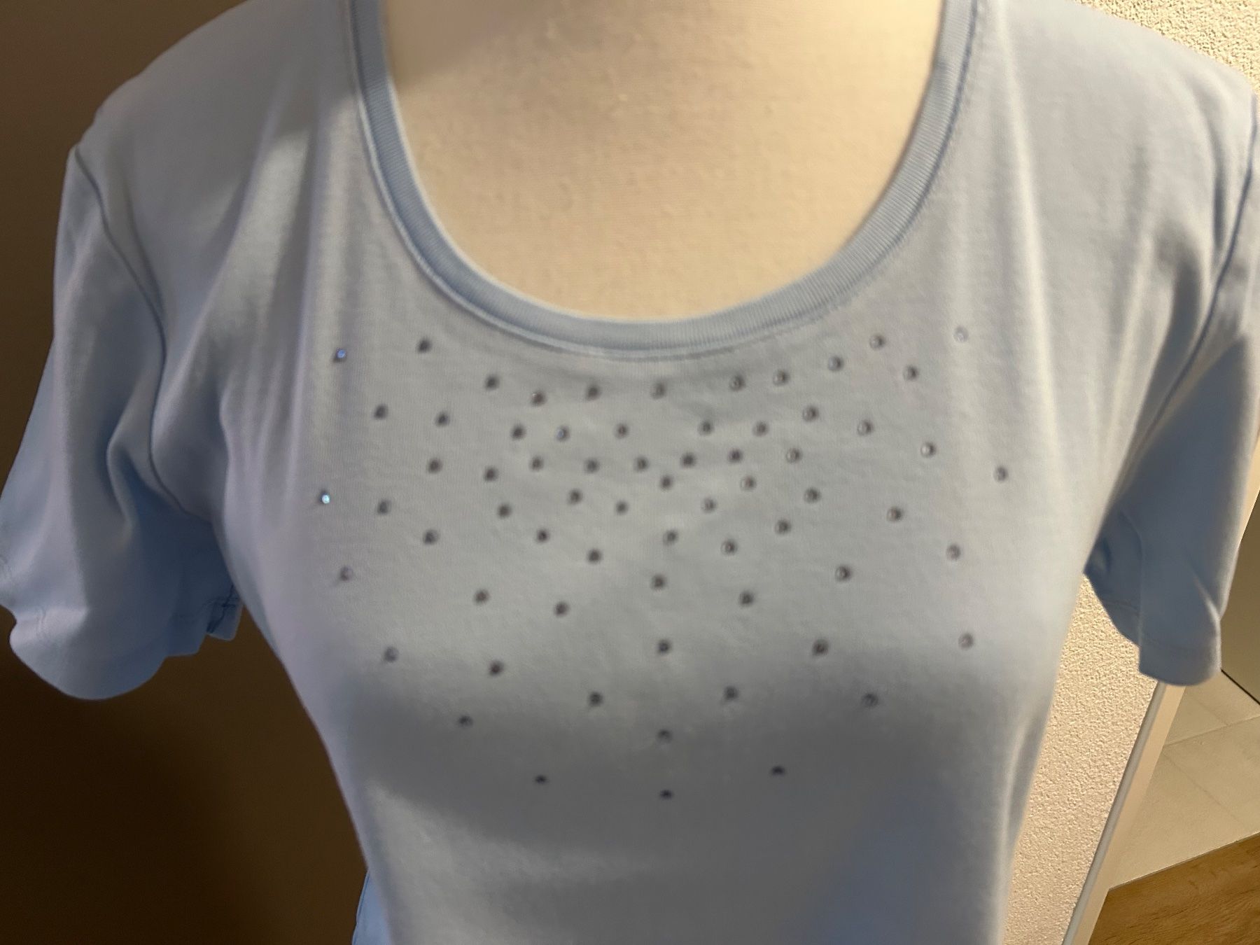 T-shirt: Kurzarm Shirt hellblau von PRESTIGIO Grösse 42 – Usato da Brunnen venduto da Nala2929 2