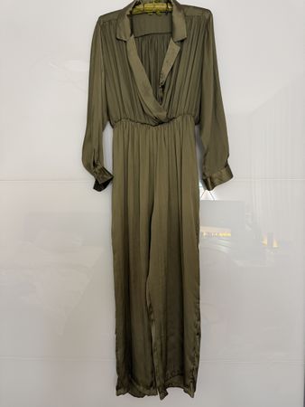 Zara Jumpsuit in dunkelgrün Grösse L