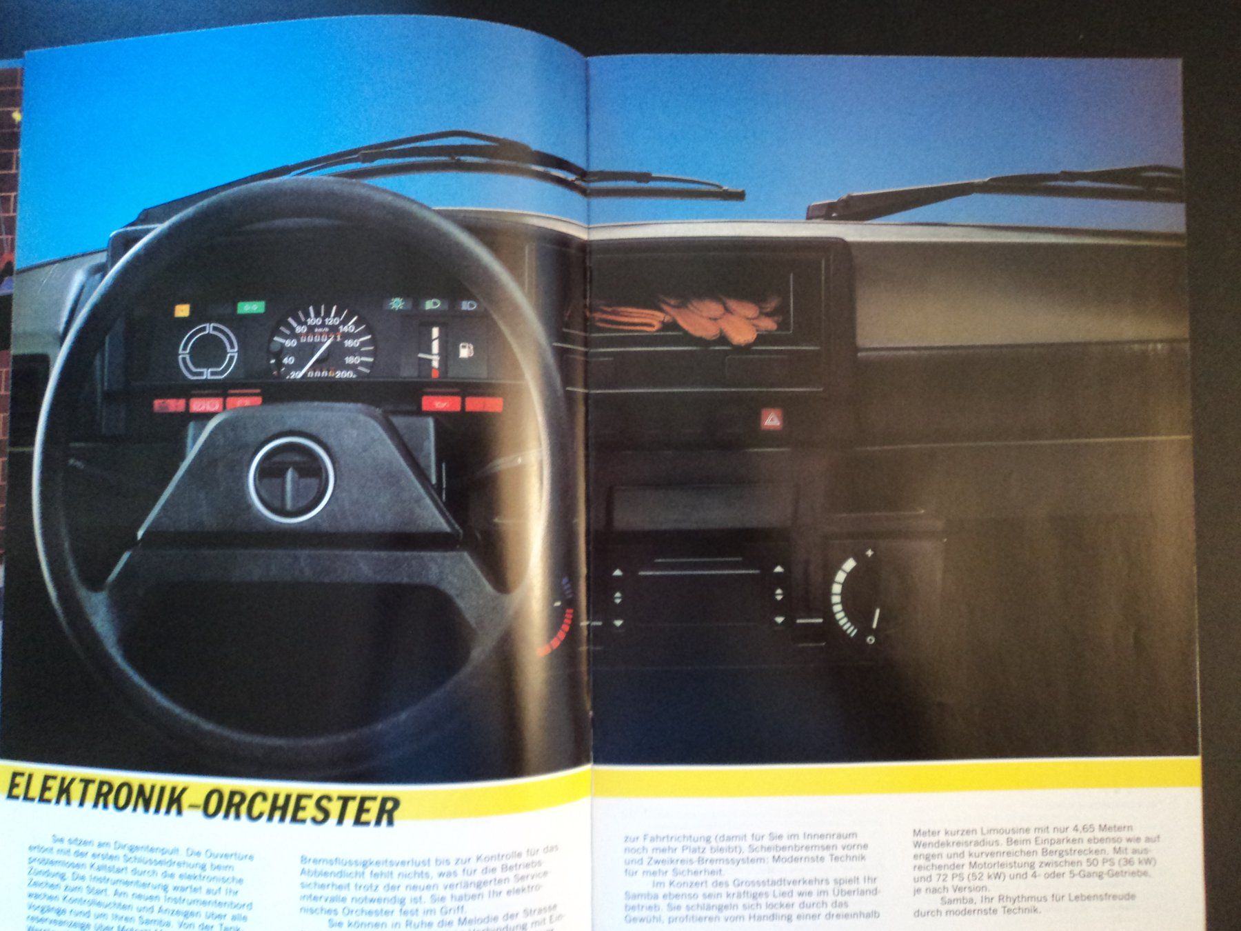 Talbot Documenti: Prospekt Talbot Samba 1985 mit Cabrio – Usato da Schwarzenburg venduto da modelCARama 2