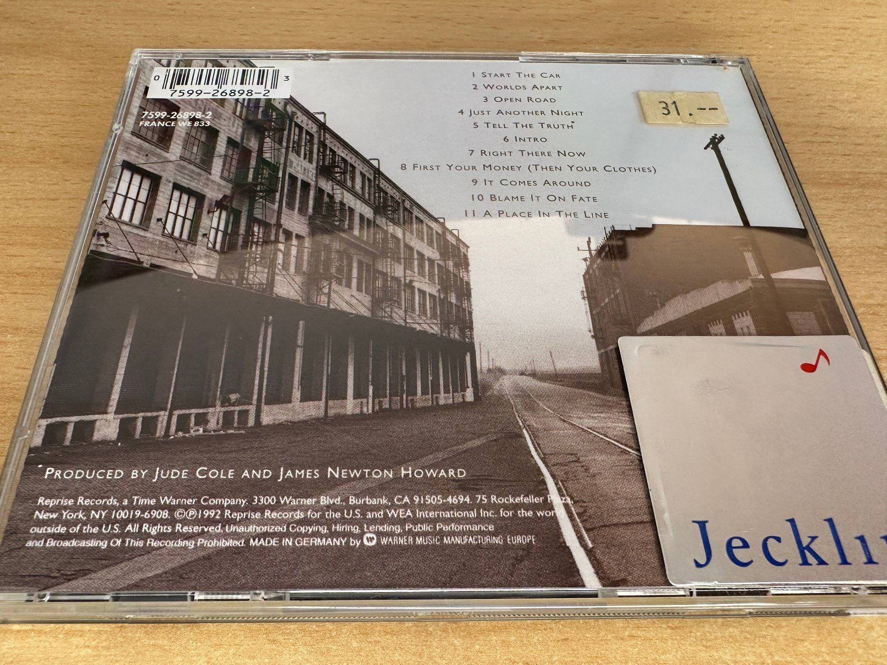 CDs: Jude Cole – Start The Car – Gebraucht aus Rikon im Tösstal von Alpenmutz 1